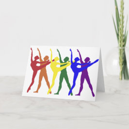 Regenbogen der Tänzer Karte