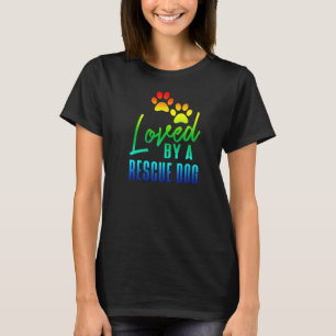 Regenbogen, der von einer Adoption eines Rettungsh T-Shirt