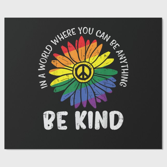 Regenbogen der Weltfreundlichkeit Geschenkpapier (Flach)