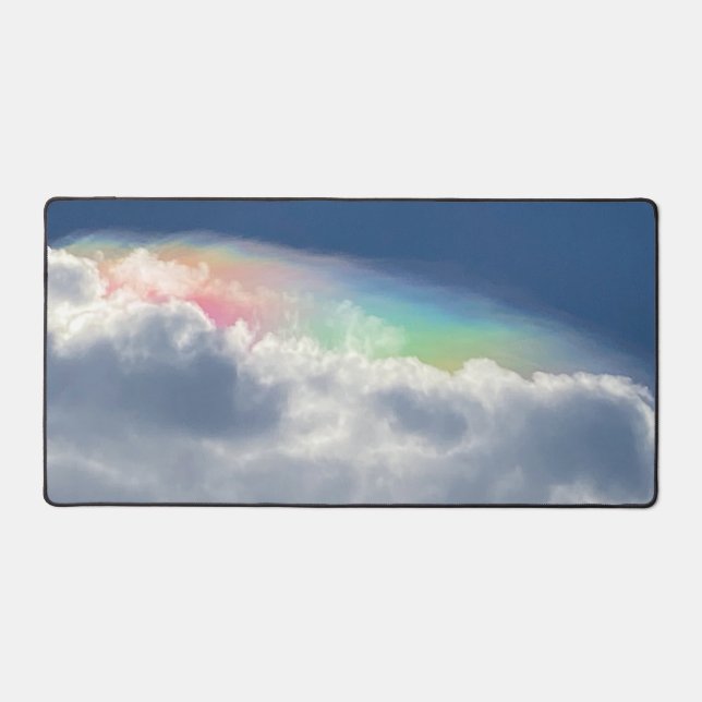 Regenbogen des Himmels Schreibtischunterlage (Vorderseite)