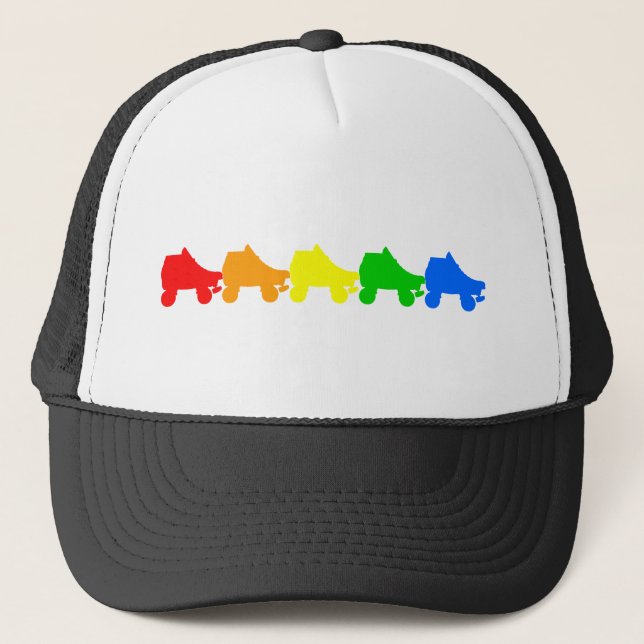 Regenbogen des Skate Truckerkappe (Vorderseite)