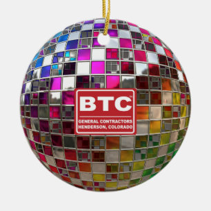 Regenbogen-Disco-Ball-Spiegel-Verzierung Keramikornament