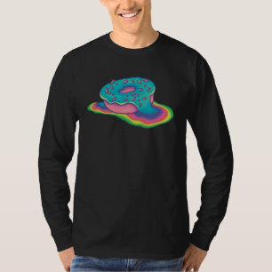 Regenbogen-Donut mit Pastellkreide T-Shirt