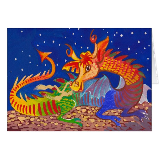 Regenbogen-Drache Karte