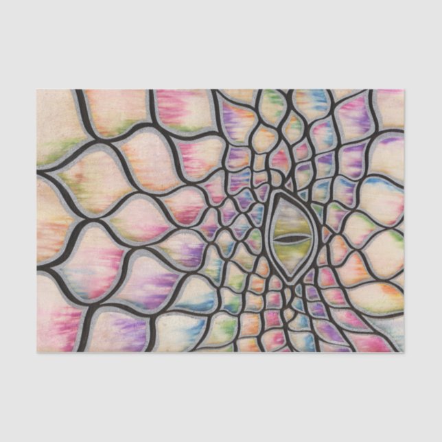 Regenbogen-Drache Seidenpapier (Vorderseite)