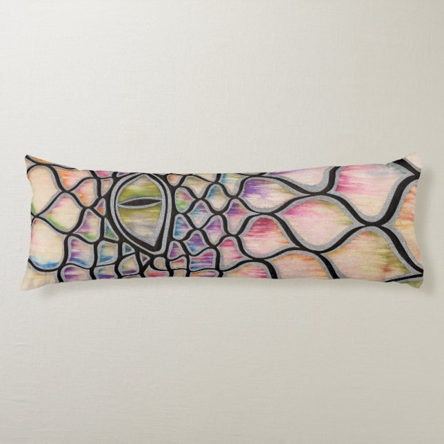 Regenbogen-Drache Seitenschläferkissen (Vorderseite)