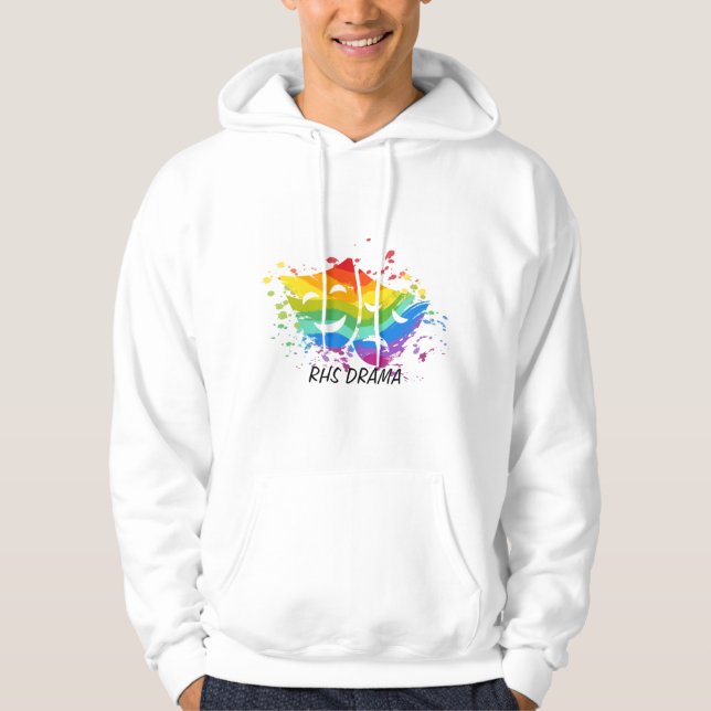 Regenbogen Drau Hoodie (Vorderseite)