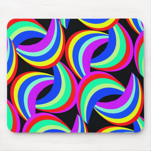 Regenbogen-Druck Mousepad (Vorne)