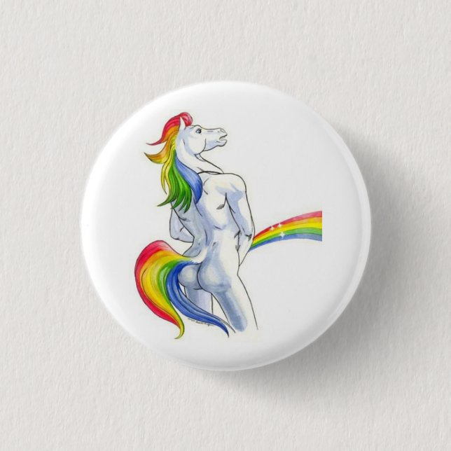 Regenbogen-Duschen Button (Vorderseite)