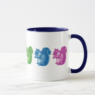 Regenbogen-Eichhörnchen Tasse