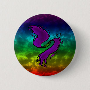 Regenbogen-Eigenartigkeit Button