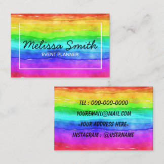 Regenbogen-einfache entworfene Visitenkarte