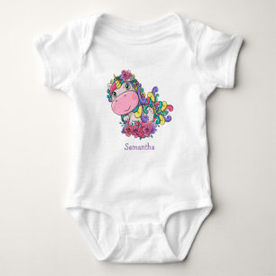 Regenbogen Einhorn Baby Strampler