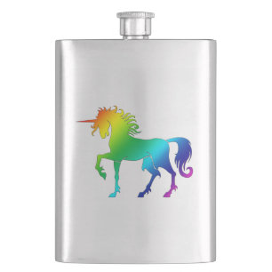 Regenbogen-Einhorn-Flasche Flachmann
