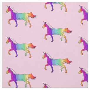 Regenbogen-Einhorn/Gewebe für Kinder Stoff