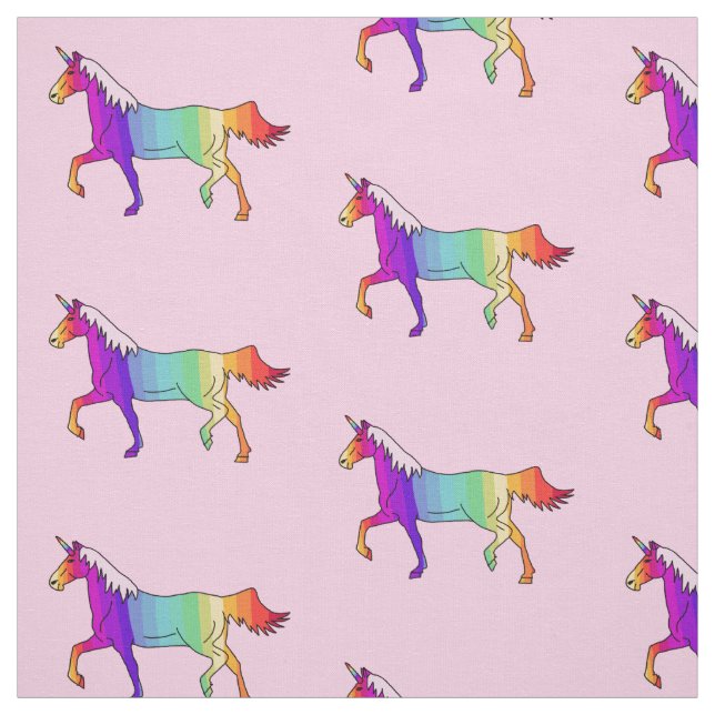 Regenbogen-Einhorn/Gewebe für Kinder Stoff (Muster)