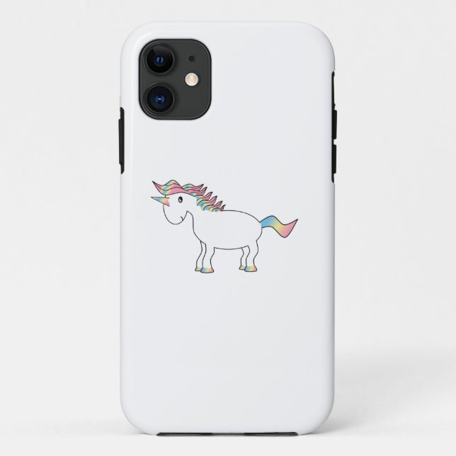 Regenbogen-Einhorn iphone 5 Fall Case-Mate iPhone Hülle (Rückseite)