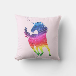 Regenbogen-Einhorn Kissen