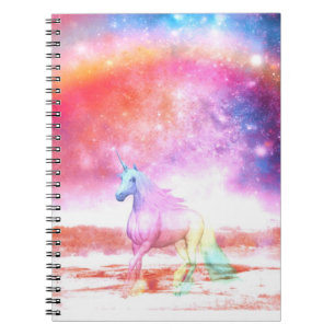 Regenbogen-Einhorn Notizblock