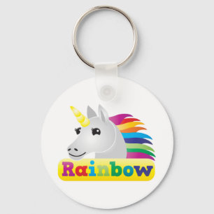 Regenbogen-Einhorn Schlüsselanhänger