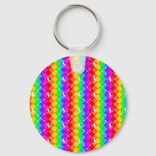 Regenbogen-Einhorn Schlüsselanhänger