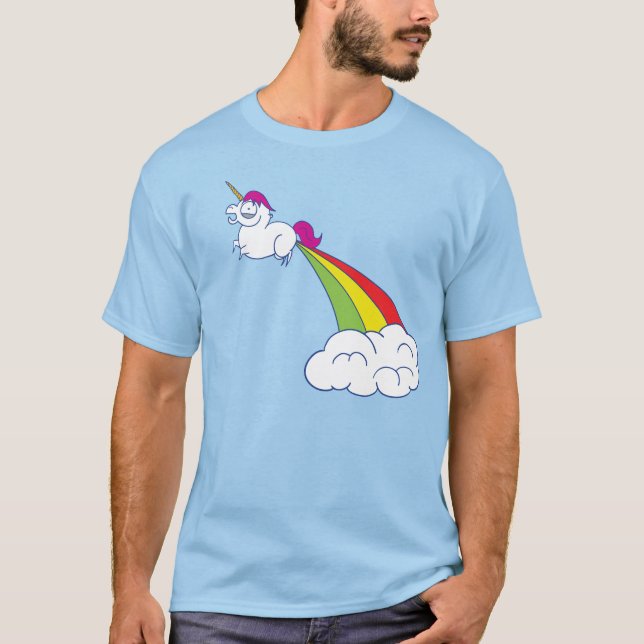 Regenbogen-Einhorn! T-Shirt (Vorderseite)
