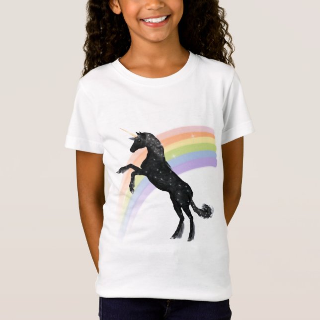 Regenbogen-Einhorn T-Shirt (Vorderseite)