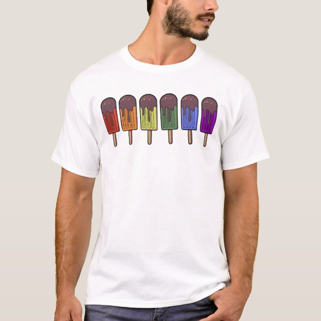 Regenbogen-Eisparade T-Shirt (Vorderseite)