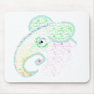 Regenbogen-Elefant Mousepad