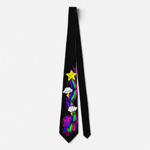 Regenbogen-Emo-Grunge-Schlips Krawatte