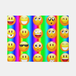 Regenbogen-Emoji-Fußmatte Fußabtreter