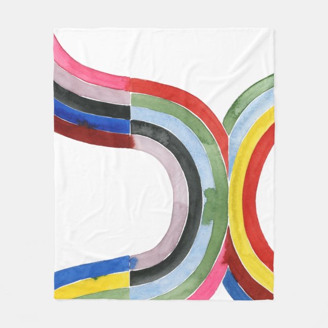Regenbogen entschlüsselt - Horizontal Fleecedecke (Vorderseite)