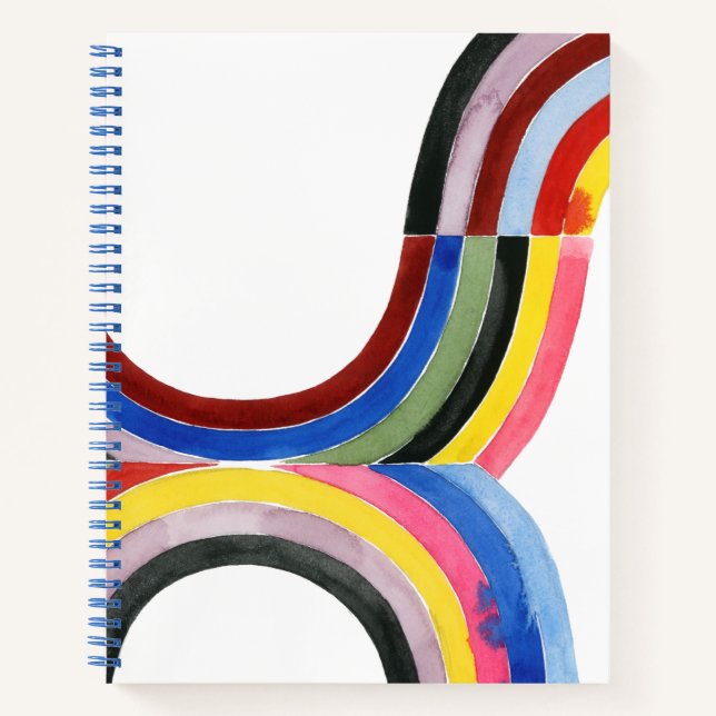 Regenbogen entschlüsselt - Vertikal Notizbuch (Vorderseite)