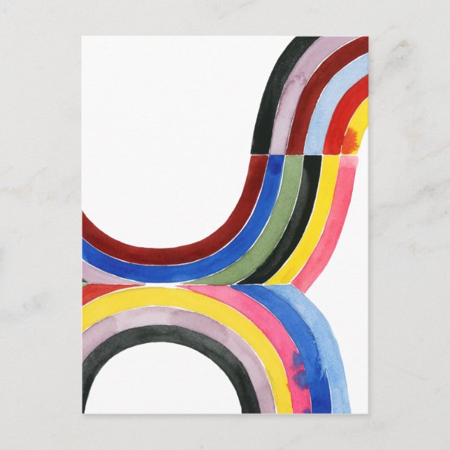 Regenbogen entschlüsselt - Vertikal Postkarte (Vorderseite)