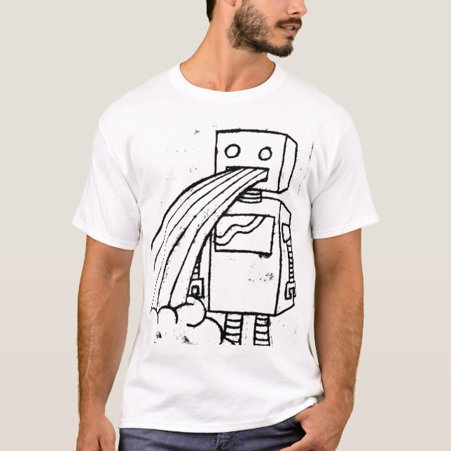 Regenbogen-Erbrechen T-Shirt (Vorderseite)