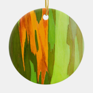 Regenbogen-Eukalyptus-Rinde, Hawaii Keramik Ornament