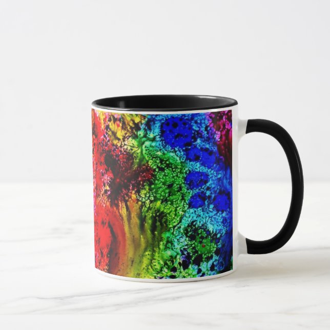 Regenbogen-Explosions-Tasse Tasse (Rechts)