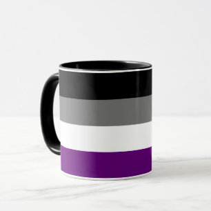 Regenbogen-Fahne für asexuelle Personen [ As   Dem Tasse