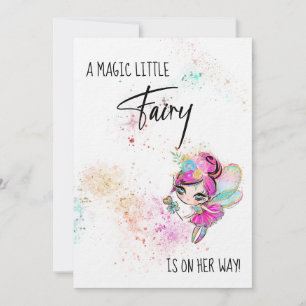 *~* Regenbogen Fairy Magic Baby Dusche Einladung