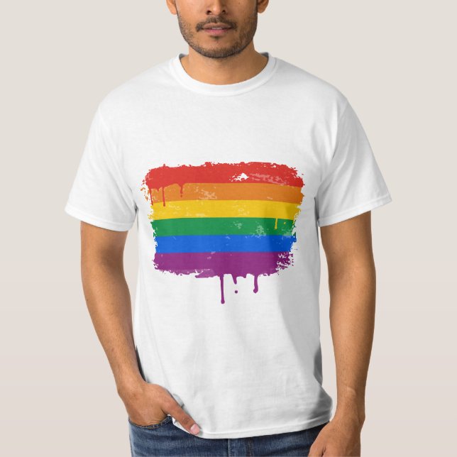 Regenbogen-Farbe T-Shirt (Vorderseite)