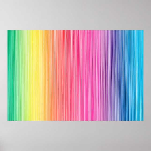Regenbogen Farben abstrakter Hintergrund. Farbenfr Poster (Vorne)