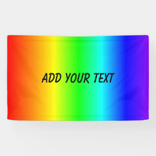 Regenbogen-Farben addieren Namen oder Text Banner
