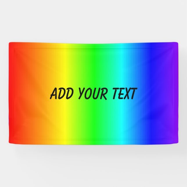 Regenbogen-Farben addieren Namen oder Text Banner (Horizontal)