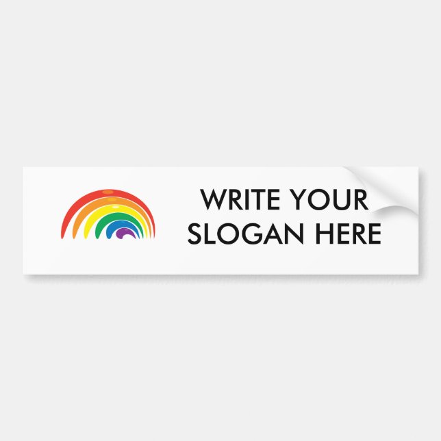 Regenbogen-Farben Autoaufkleber (Vorne)
