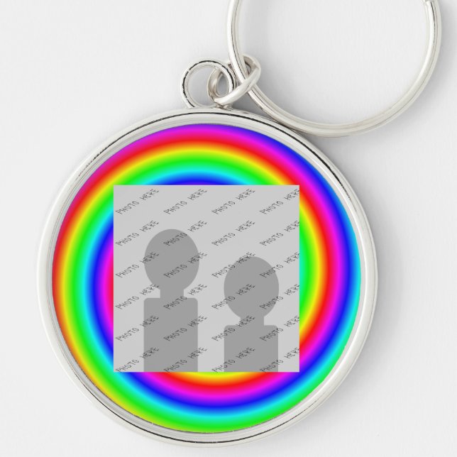 Regenbogen-Farben. Hell und bunt. Schlüsselanhänger (Vorne)
