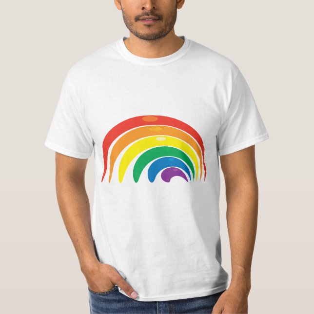 Regenbogen-Farben T-Shirt (Vorderseite)