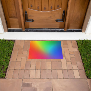 Regenbogen-Farbenverlauf Fußmatte