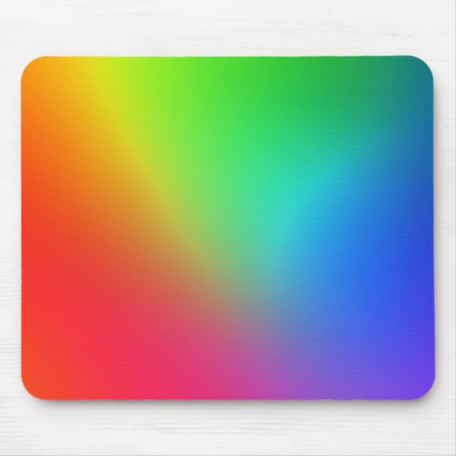 Regenbogen-Farbenverlauf Mousepad (Vorne)