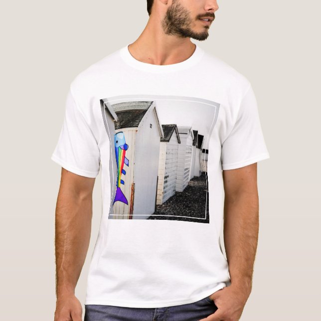 Regenbogen farbiger Drachen T-Shirt (Vorderseite)
