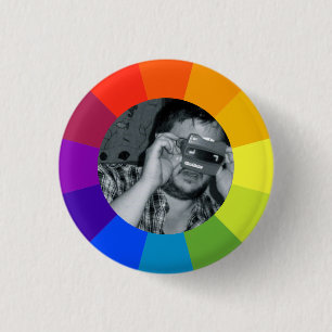 Regenbogen-Farbkreis Button